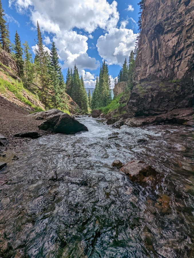 One of the many beautiful scenes to be found during Colorado summer hiking tours with the Wild Bunch.