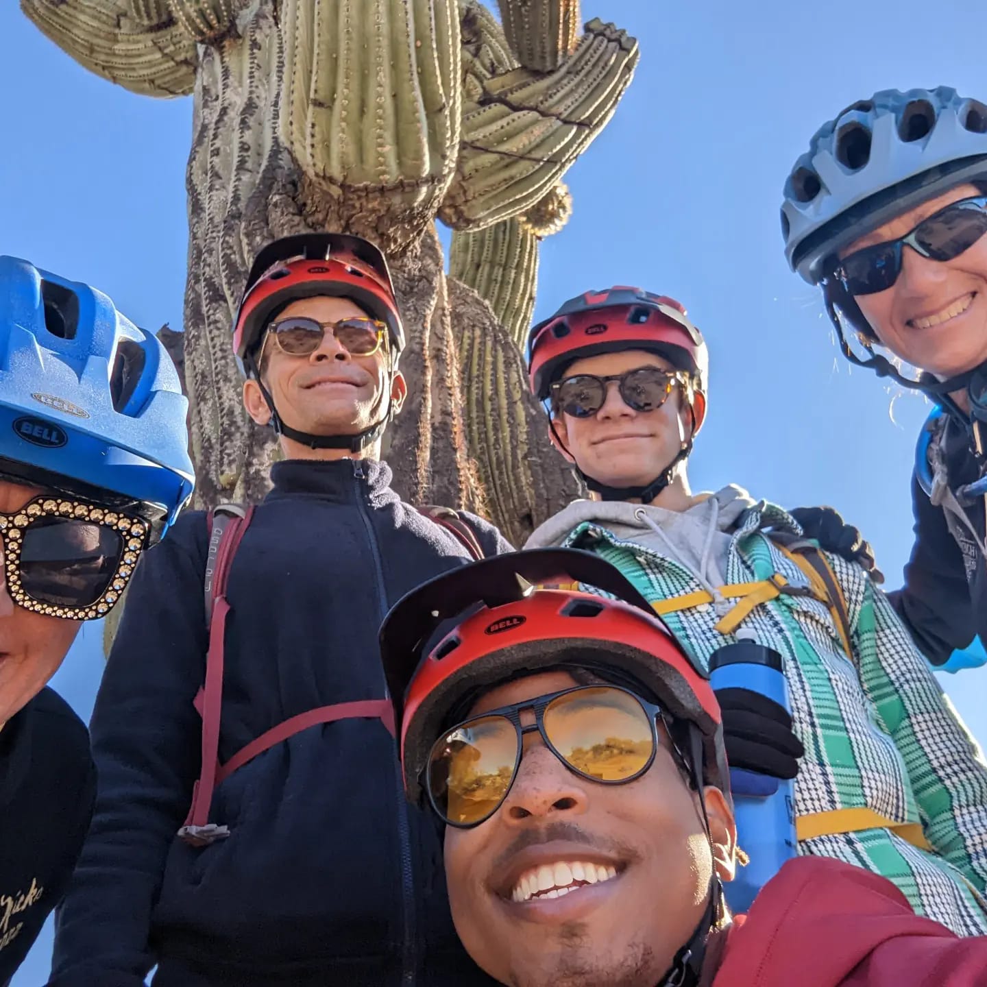 Out concierge friends from the Four Seasons Scottsdale -- Ted and Marcel (second and third from the left) -- were part of a Phoenix mountain bike tours group earlier this month with the Wild Bunch Desert Guides.