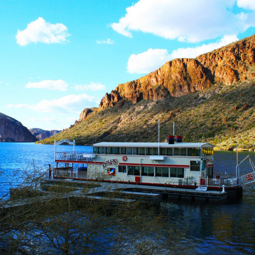 The Dolly Steamboat on Canyon Lake, courtesy Detours American West.