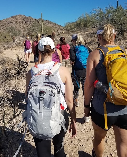 Group hiking is an especially intimate experience as seen on this Wild Bunch adventure, where friends are made while walking and talking and soaking up the scenery. 