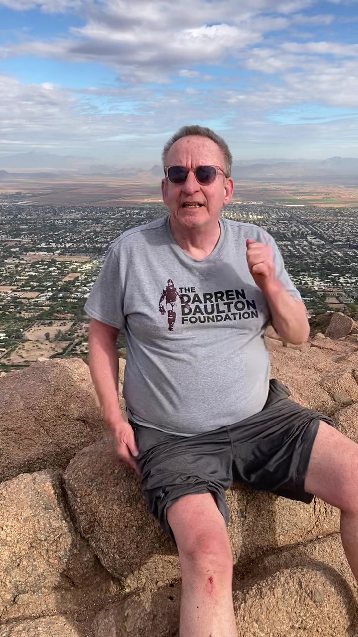 John Duffin, a first time guest of the Wild Bunch Desert Guides, made a celebratory speech upon summiting Phoenix's iconic Camelback Mountain for the first time Dec. 8, 2021, in his third grueling try. Wild Bunch owner Laurel Darren served as Duffin's guide and volunteer videographer. The video is available at this link: https://youtu.be/Yi7y8OuOXis