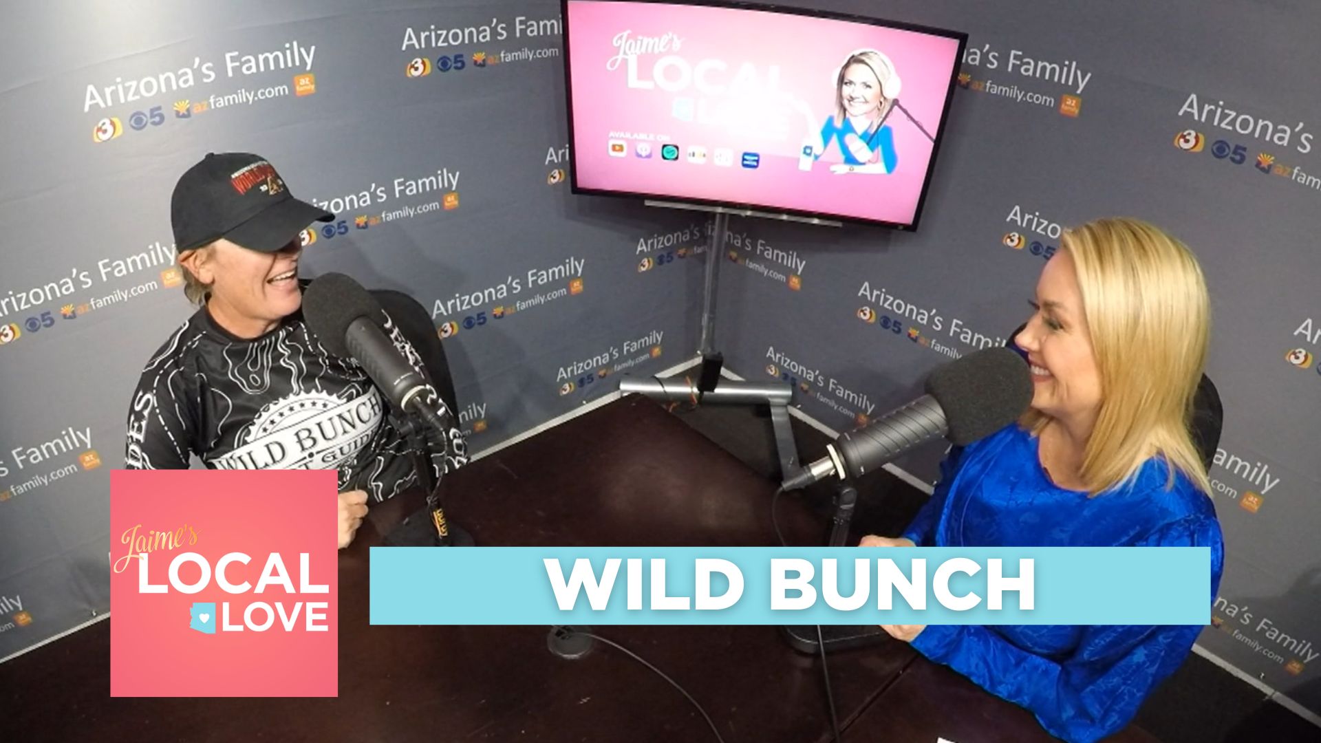 In a screen capture courtesy of WTVK-3TV, Wild Bunch owner Laurel Darren (left) talks with host Jaime Cerreta on the "Jaime's Local Loves" Podcast.