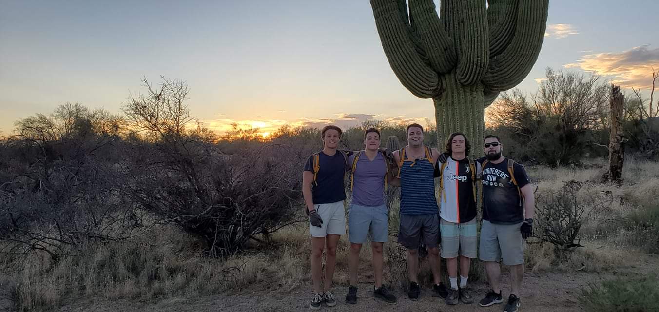 Hiking amongst the Saguaro in the Sonoran Desert